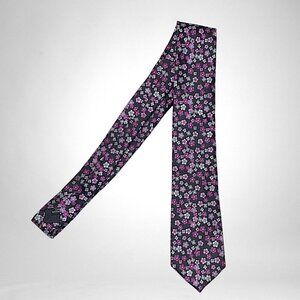 Bespoke New York Black Floral Tie